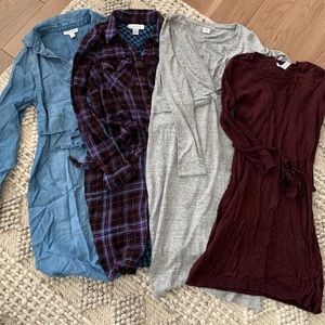 4 size small maternity dress lot